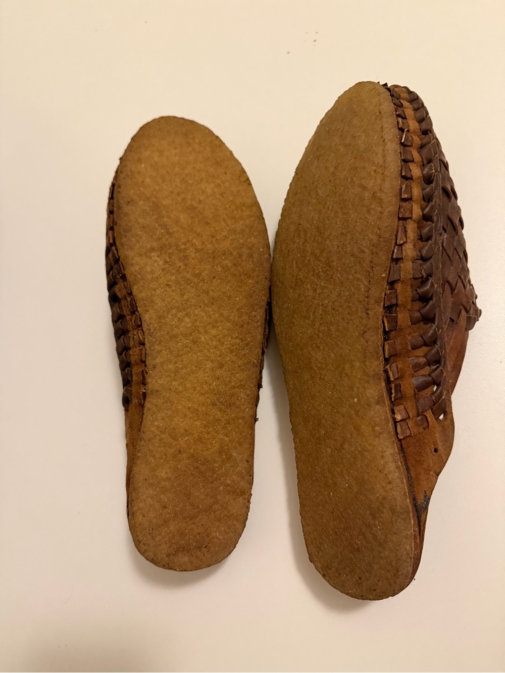 Mohinders Woven City Slipper Oiled Brown Leather Sandals Men's 7 / Women's 8 - Picture 8 of 8